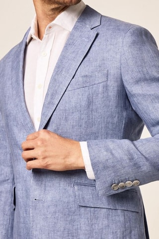 Veste de costume en lin - Bleu clair