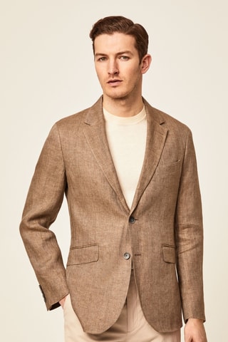 Veste de costume en lin - Beige