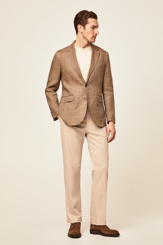 Veste de costume en lin - Beige