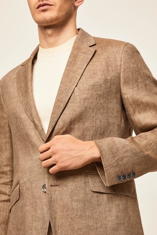 Veste de costume en lin - Beige