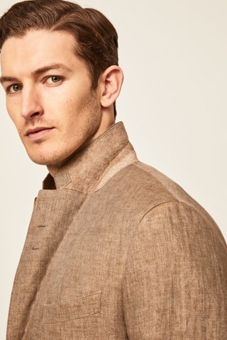 Veste de costume en lin - Beige