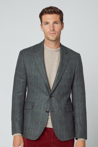 Blazer en laine et cachemire - Gris chiné