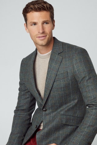 Blazer en laine et cachemire - Gris chiné