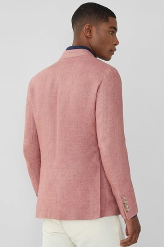Veste de costume en lin - Rose