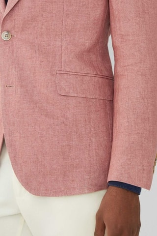 Veste de costume en lin - Rose