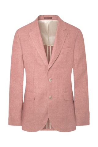 Veste de costume en lin - Rose