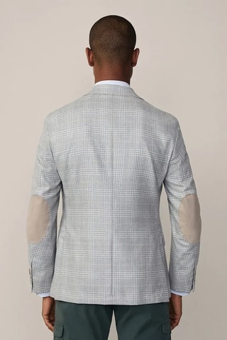 Veste de costume en soie et laine - Gris