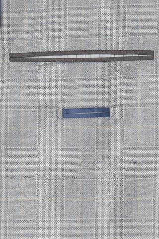 Veste de costume en soie et laine - Gris