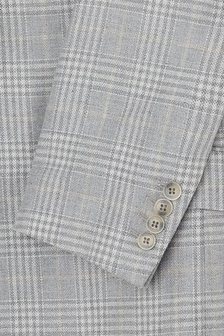 Veste de costume en soie et laine - Gris