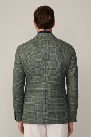 Veste de costume en laine et cachemire - Vert