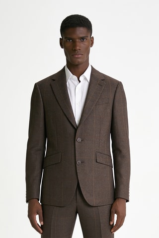 Veste de costume en laine - Marron