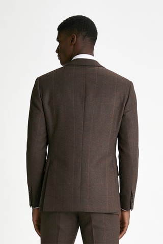 Veste de costume en laine - Marron