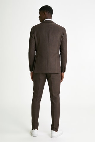 Veste de costume en laine - Marron