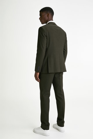 Veste de costume en laine - Vert foncé