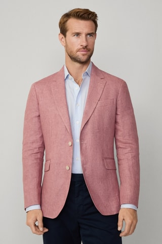 Veste de costume en lin - Rose