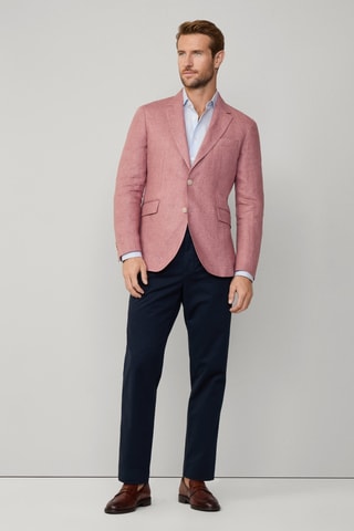 Veste de costume en lin - Rose