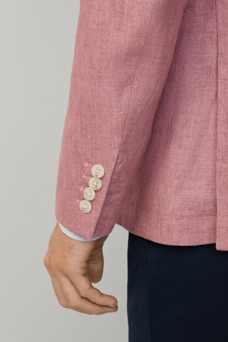 Veste de costume en lin - Rose