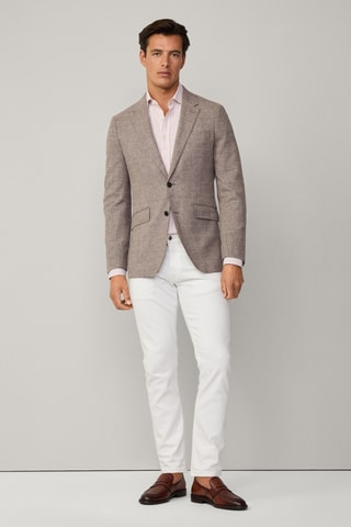 Veste de costume en lin - Marron