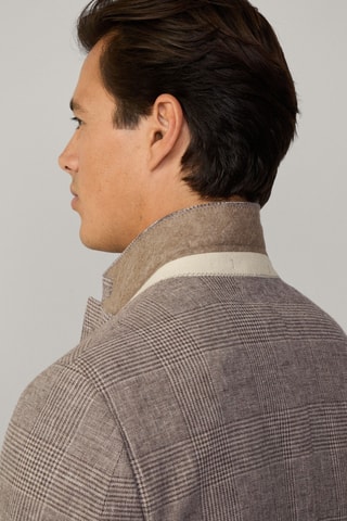 Veste de costume en lin - Marron