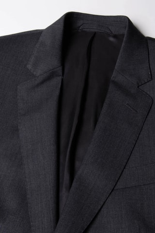 Veste de costume en laine - Gris foncé
