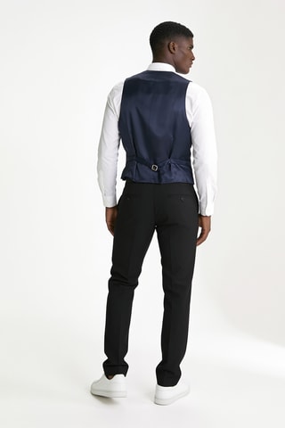 Gilet de costume en laine - Bleu marine