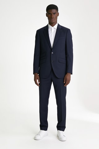 Veste de costume en laine - Bleu marine