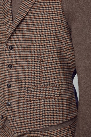 Gilet de costume en laine - Marron