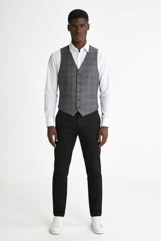 Gilet de costume en laine - Gris