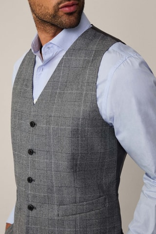 Gilet de costume en laine - Gris