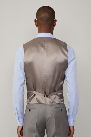 Gilet de costume en laine - Gris clair