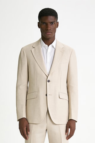 Veste de costume en lin - Beige