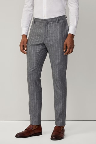Pantalon de costume en laine et cachemire - Gris