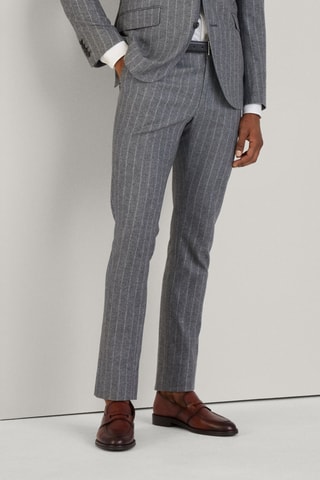 Pantalon de costume en laine et cachemire - Gris