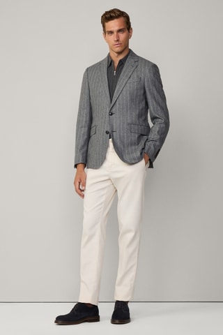 Veste de costume en laine et cachemire - Gris