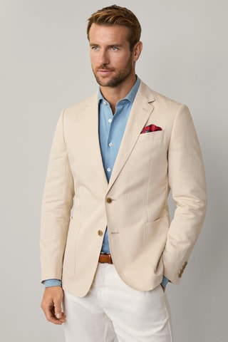 Veste de costume en lin - Beige