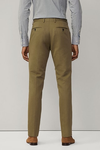 Pantalon de costume en lin - Kaki