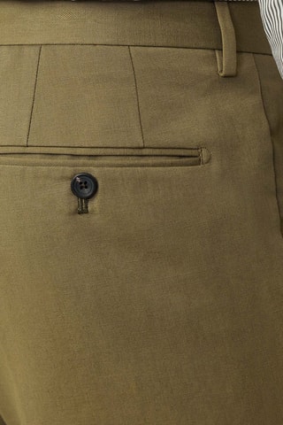 Pantalon de costume en lin - Kaki