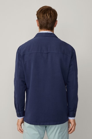 Surchemise en lin - Bleu marine
