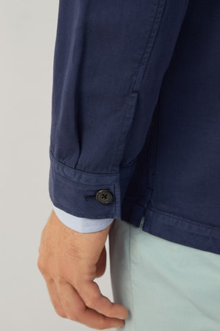 Surchemise en lin - Bleu marine