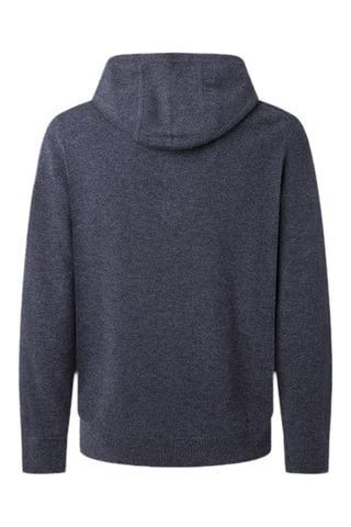 Pull en mérinos et cachemire à capuche - Gris foncé