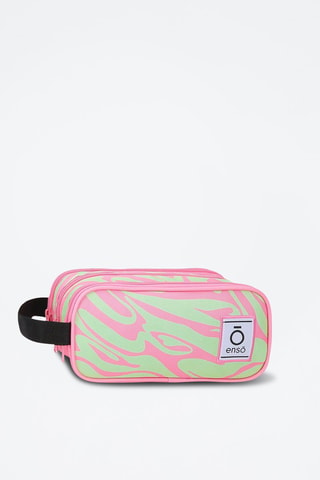 Trousse - Rose et vert