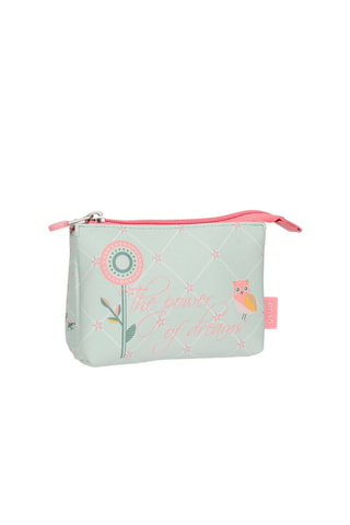 Porte-monnaie - Vert clair et rose