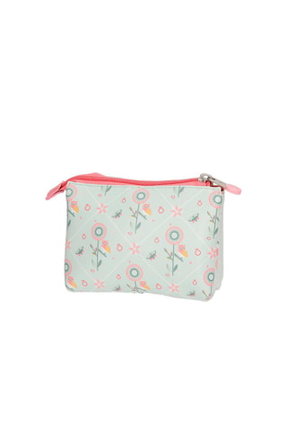 Porte-monnaie - Vert clair et rose