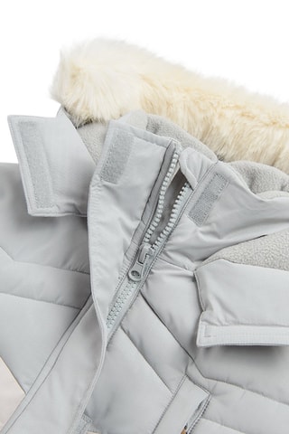 Veste de ski Gris clair et écru