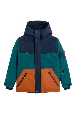 Veste de ski Vert foncé et orange