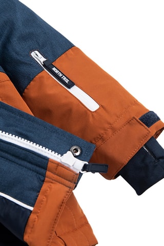 Veste de ski à capuche Bleu marine et orange