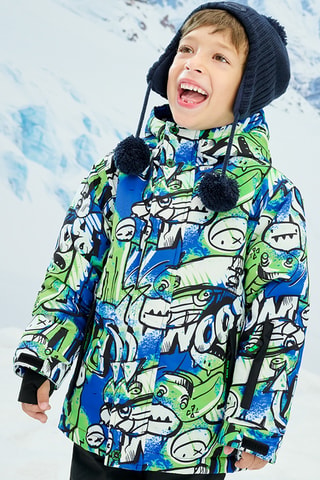 Veste de ski à capuche - Bleu