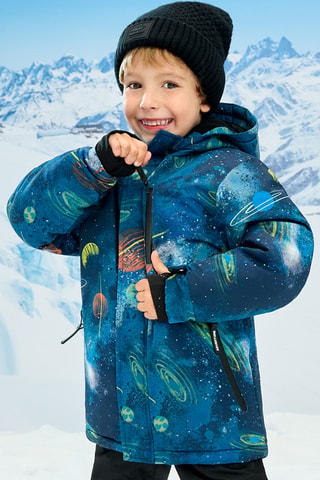 Veste de ski à capuche - Bleu