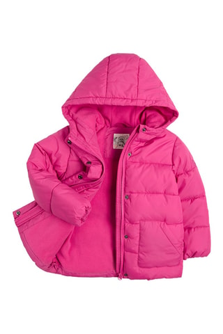 Doudoune à capuche - Fuchsia