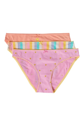 3 slip Jackie Smiley - Rosa e salmone
